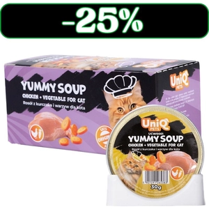 UNIQ PETS KARMA MOKRA DLA KOTA ROYAL CHICKEN rosół z kurczaka i warzyw 30 g x 8 szt