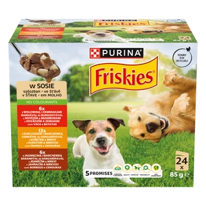 PURINA Friskies Karma dla dorosłych psów w sosie 24 x 85 g