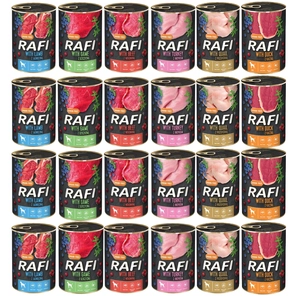 DOLINA NOTECI Rafi dla psa mix smaków 24x400g