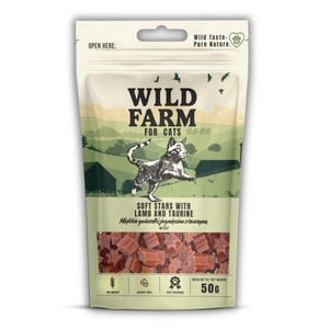 WILD FARM gwiazdki jagnięcina z tauryną 50g przysmak dla kota