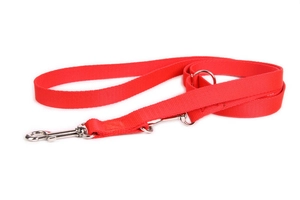 DogStuffs Smycz Regulowana – Czerwona 15mm/220cm