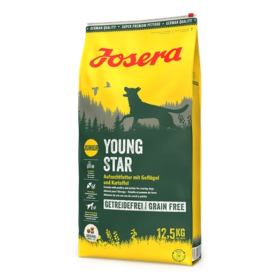 JOSERA YoungStar - Grain Free 9,5g \ Opakowanie uszkodzone (4427) !!! 