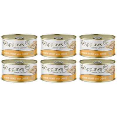 Applaws Cat Kurczak i Ser 6x70g PUSZKA