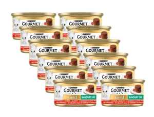 Purina Gourmet Gold wołowina w pomidorach 12x85g