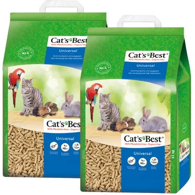 JRS Cats Best Universal Żwirek Drewniany 2x20l=40l / 22kg