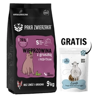 Paka Zwierzaka - Seventh heaven - Wieprzowina z gruszką "S" 9kg Przysmak liofilizowany Lio PEPE Lamb (jagnięce płuco) 30g GRATIS