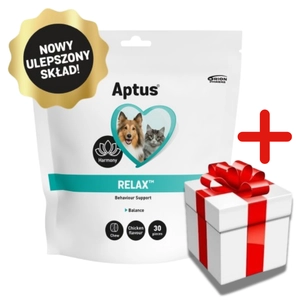 Aptus-Relax kęsy 30 sztuk + NIESPODZIANKA DLA KOTA GRATIS!!