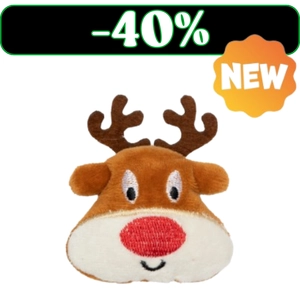 UNIQ PETS PLUSZOWA ZABAWKA DLA KOTA PURRNIP głowa renifera z kocimiętką 7x6cm