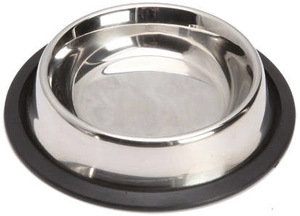 Miska metalowa na gumie antypoślizgowa 0,25l