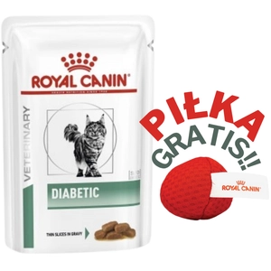 ROYAL CANIN Diabetic DS46 12x85g saszetka + PIŁKA GRATIS!!