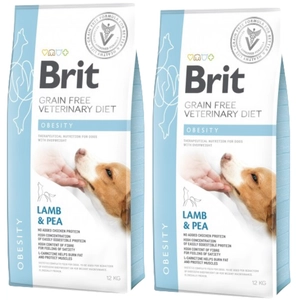 Brit GF veterinary diets dog Obesity 2x12 kg