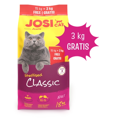  JOSERA JosiCat Classic Sterilised 15+3kg