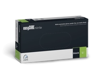 Rękawice nitrylowe bezpudrowe rozmiar L - czarne 