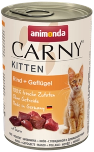 ANIMONDA Cat Carny Kitten smak: wołowina, drób 400g