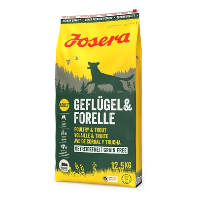 JOSERA Geflügel & Forelle 12,5kg /Opakowanie uszkodzone (1990,2031) !!!
