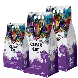 Clear Cat Blanco Lawenda żwirek bentonitowy 25l