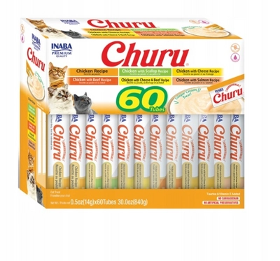 INABA  Churu Variety dla kota - mix smaków z kurczakiem 60x14g