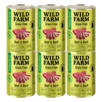 WILD FARM Premium Grain Free Beef and Duck 6x400g  - bezzbożowa karma dla kota