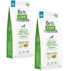 BRIT CARE Dog Grain-free Adult Large Breed Salmon 2x12kg