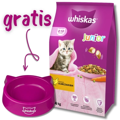WHISKAS Junior 14 kg - sucha karma dla dla kociąt, z pysznym kurczakiem