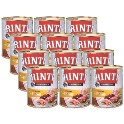 Rinti Kennerfleisch Huhn karma mokra dla psa - kurczak 12x800g
