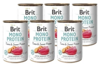 BRIT MONO PROTEIN TUNA & SWEET POTATO 6x400g