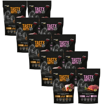 Tasty Dogs Life Junior Danie Mix Smaków w galaretce 10x500g