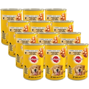 PEDIGREE Adult mokra karma pełnoporcjowa dla dorosłych psów, z kurczakiem i marchewką w galaretce 12x400g