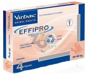 EFFIPRO  Spot-On pies L 20-40 kg (pipeta 4 x 2,68ml)