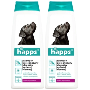 HAPPS - szampon pielęgnacyjny dla psów o sierści ciemnej 200ml (2 opakowania)