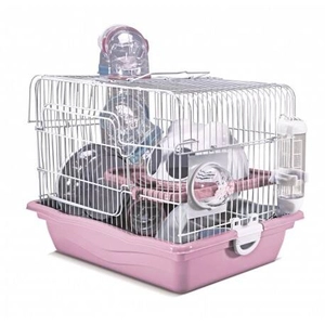 Panama Pet Klatka dla gryzoni, 35,5x26,6x27,5 cm, biało/różowa