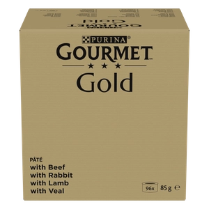 Purina Gourmet Gold Mus mix 96x85g (wołowina, królik, jagnięcina, cielęcina)