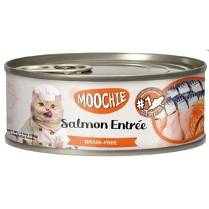 MOOCHIE TUNA & SALMON ENTRÉE IN BONE BROTH 156g