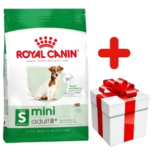 ROYAL CANIN Mini Adult +8 - 8kg + niespodzianka dla psa GRATIS!