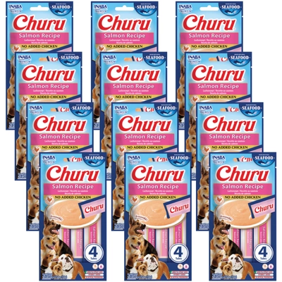 INABA Dog Churu (fish based) salmon 12x(4x14g)