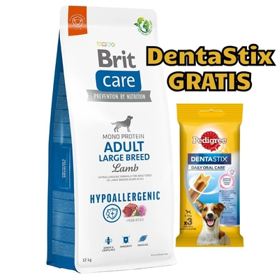 BRIT CARE Dog Hypoallergenic Adult Large Breed Lamb 12kg