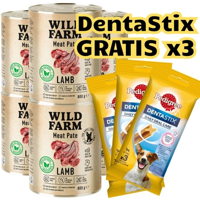 WILD FARM Pate Lamb 6x800g bezglutenowa karma dla psa