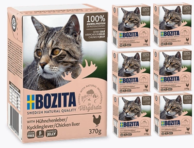 BOZITA Cat Wątróbka Drobiowa W Galaretce 6 x 370g