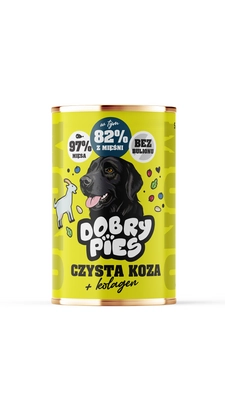 Dobry Pies Mono Koza z kolagenem 400g