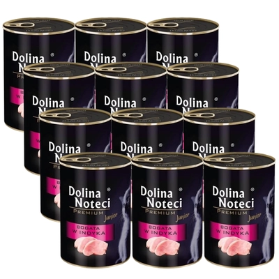 Dolina Noteci Premium Junior dla kota bogata w indyka 12x400g