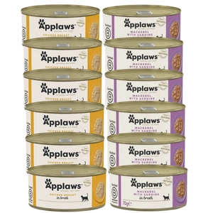 Applaws Cat Mix Smaków 12x70g PUSZKA