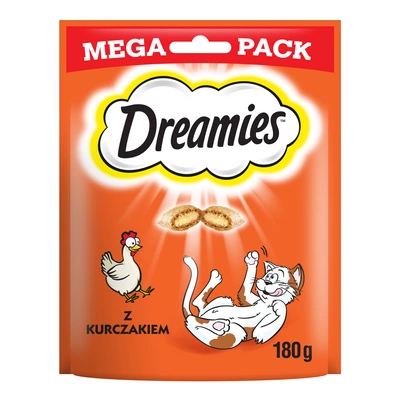 DREAMIES Mega Pack 180g - przysmak dla kota z pysznym kurczakiem