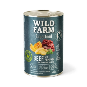 WILD FARM Superfood Beef 400g bezzbożowa karma dla psa