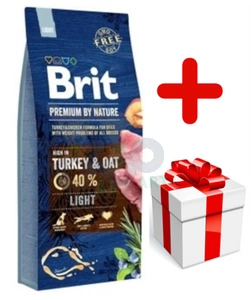 Brit Premium By Nature Light 15kg + niespodzianka dla psa GRATIS!