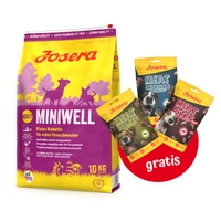 JOSERA Miniwell 10kg + 3x Mix Treats GRATIS!!