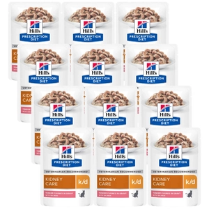 HILL'S PD Prescription Diet Feline k/d łosoś 12 x 85g - saszetka