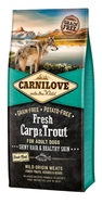 Carnilove Fresh Carp Trout Adult  1,5kg /Opakowanie uszkodzone (9942) !!!