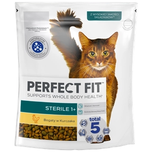 PERFECT FIT (Sterile 1+) 750g Bogaty w Kurczaka - sucha karma dla kota po sterylizacji
