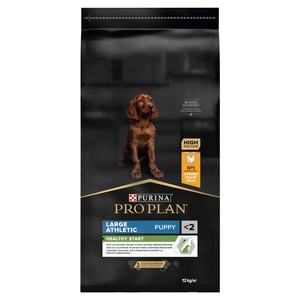 Purina Pro Plan Large Puppy Athletic Optistart, kurczak i ryż 12kg opakowanie uszkodzone (2270,2362)
