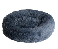 SNAPPY legowisko dla zwierząt przytulne donut ciemny szary L 70x70x15cm